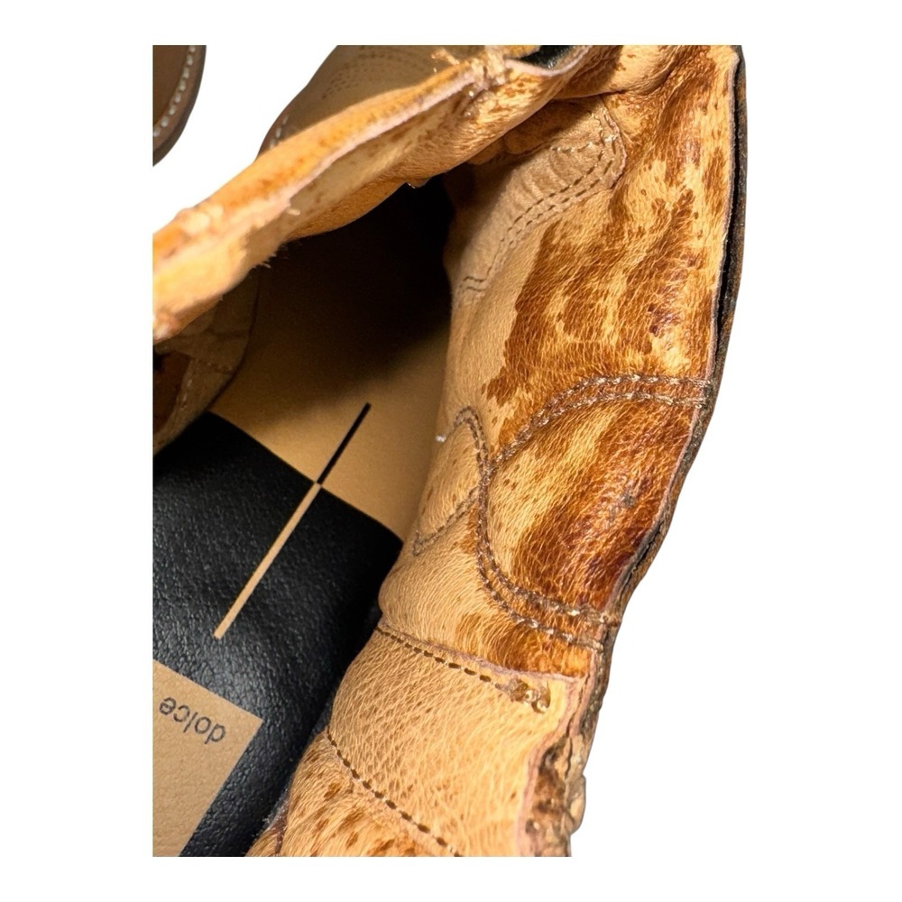 Dolce Vita SKYE Brown Western Cowgirl Harness Conch Ankle Boots Fits Sz 8 - Picture 10 of 16
